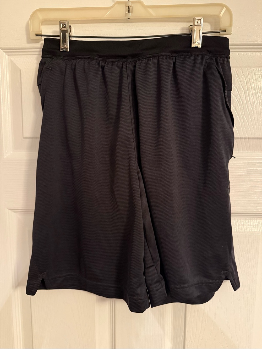 Adidas Men's Black Athletic Shorts with Zipper Pockets